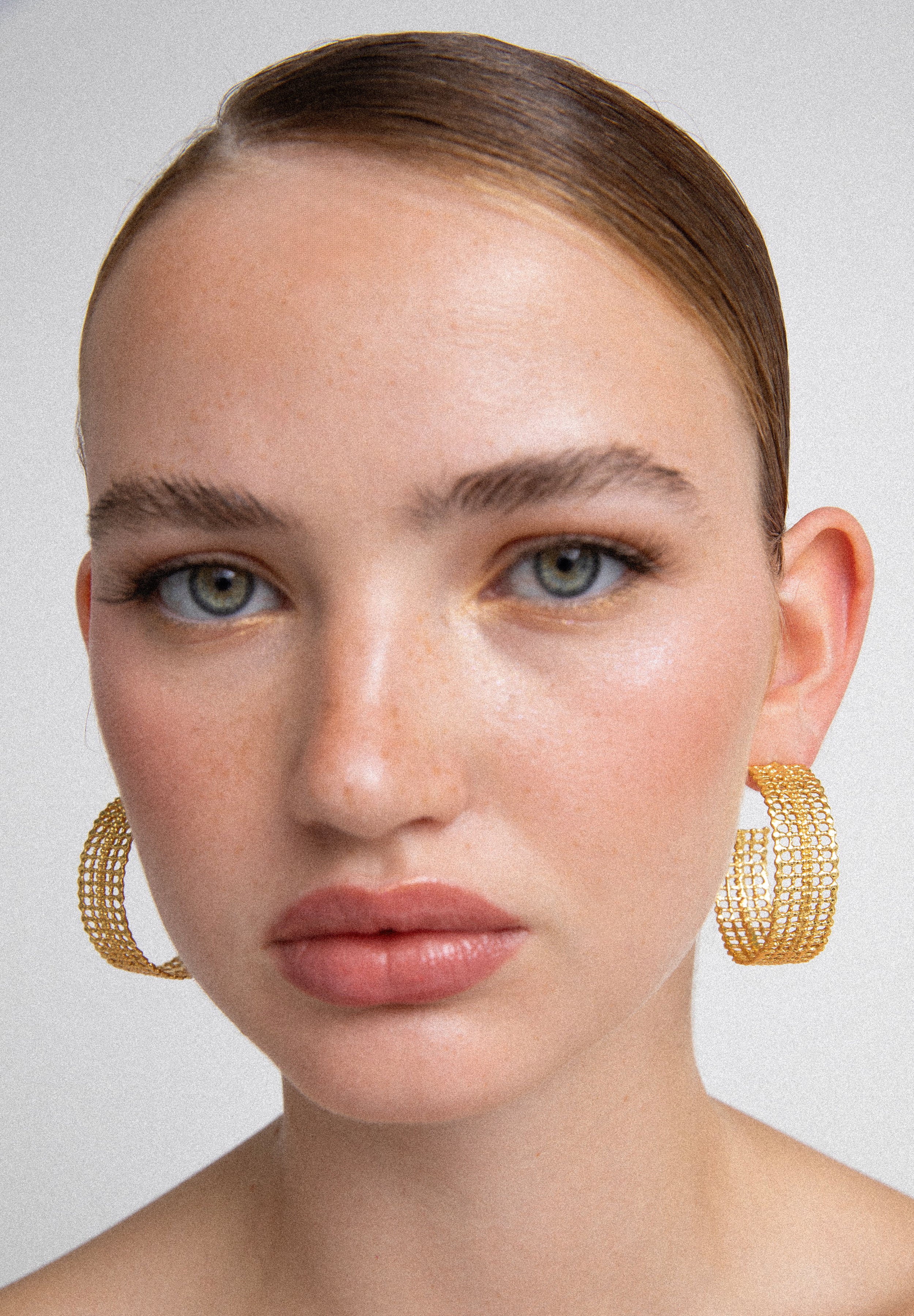 DIE-CUT HOOP EARRINGS