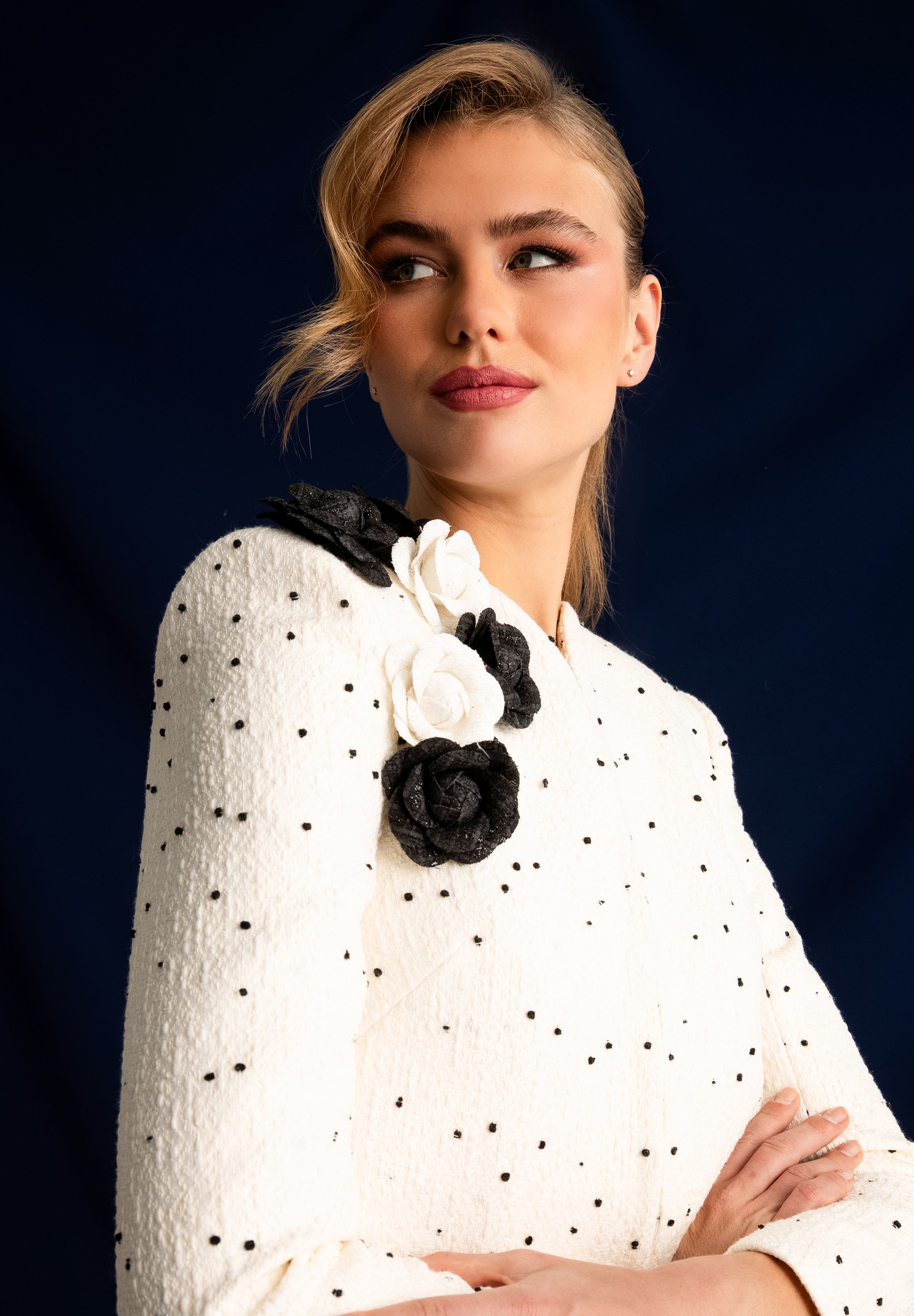 PRAIA BLACK WHITE JACKET