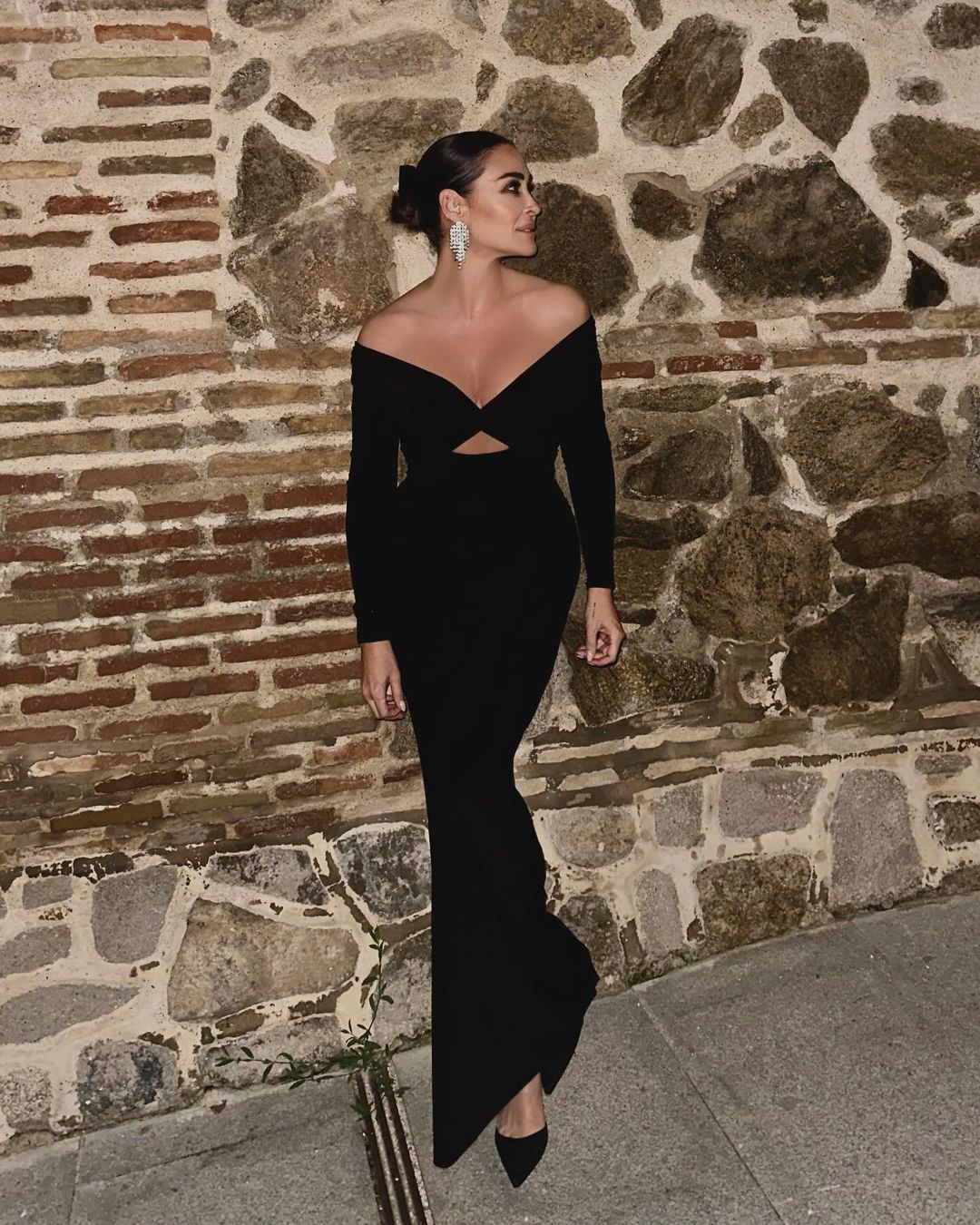 VICKY BLACK KNITTED SKIRT