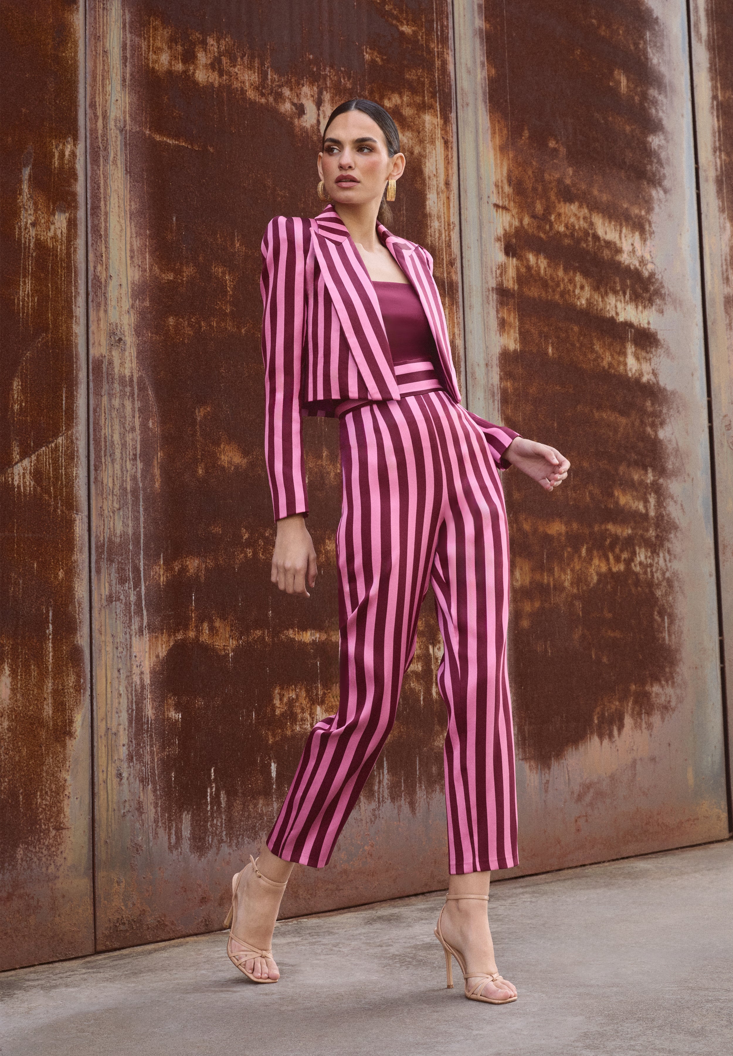 AZORES PANTALON BURDEOS ROSA