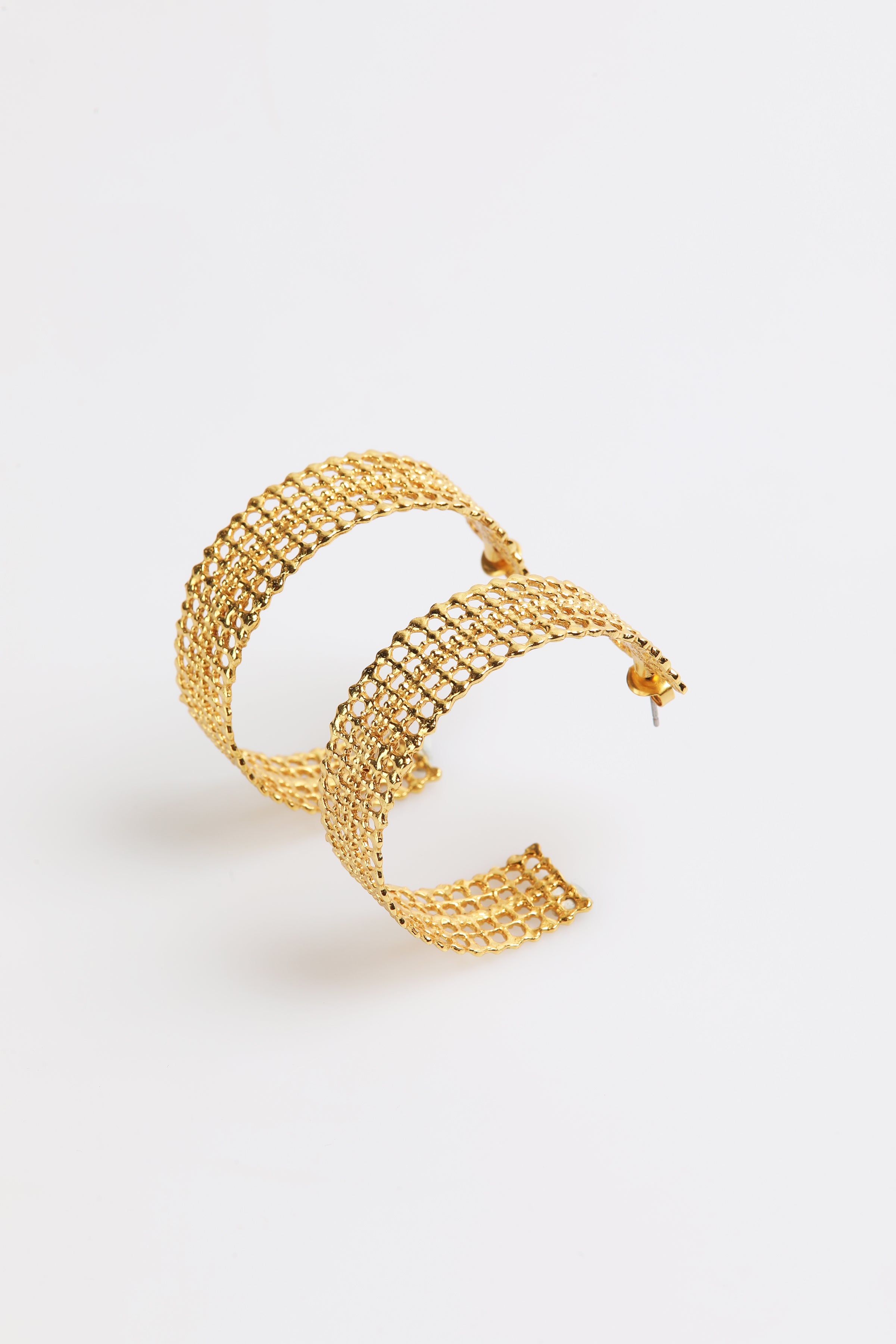 DIE-CUT HOOP EARRINGS