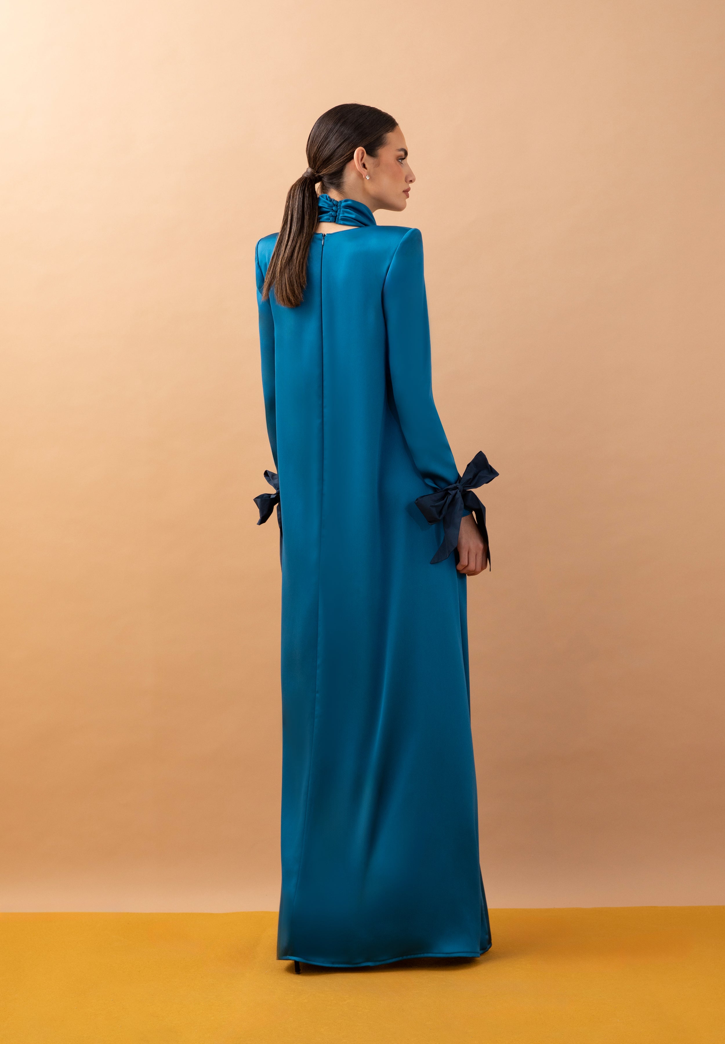 MEROPE KAFTAN AZUL PETROLEO