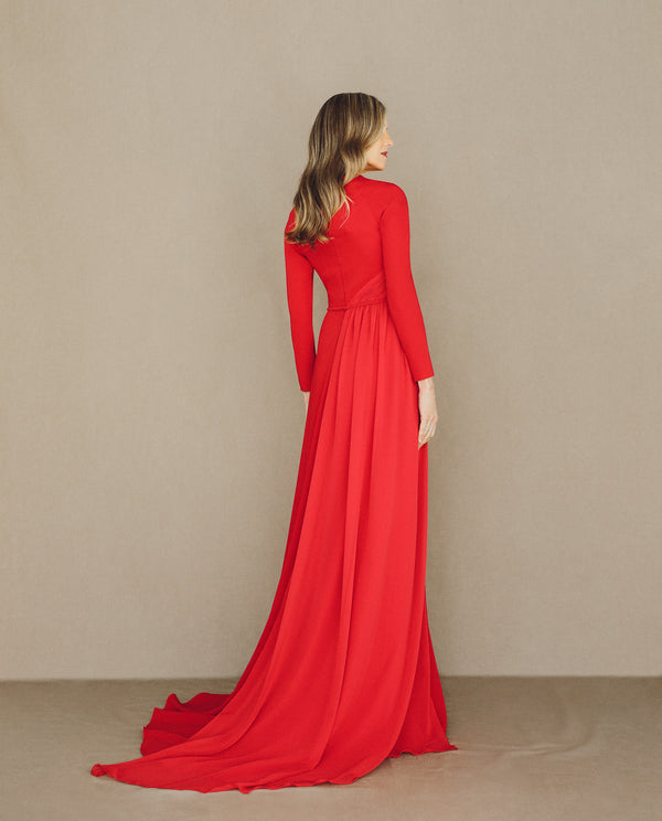 Vestido de Madrina PENELOPE Rojo