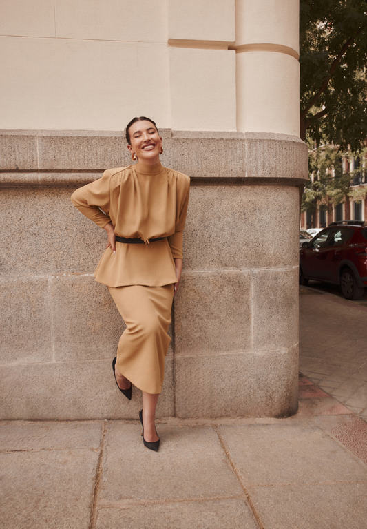 CARMEN OLIVE SKIRT