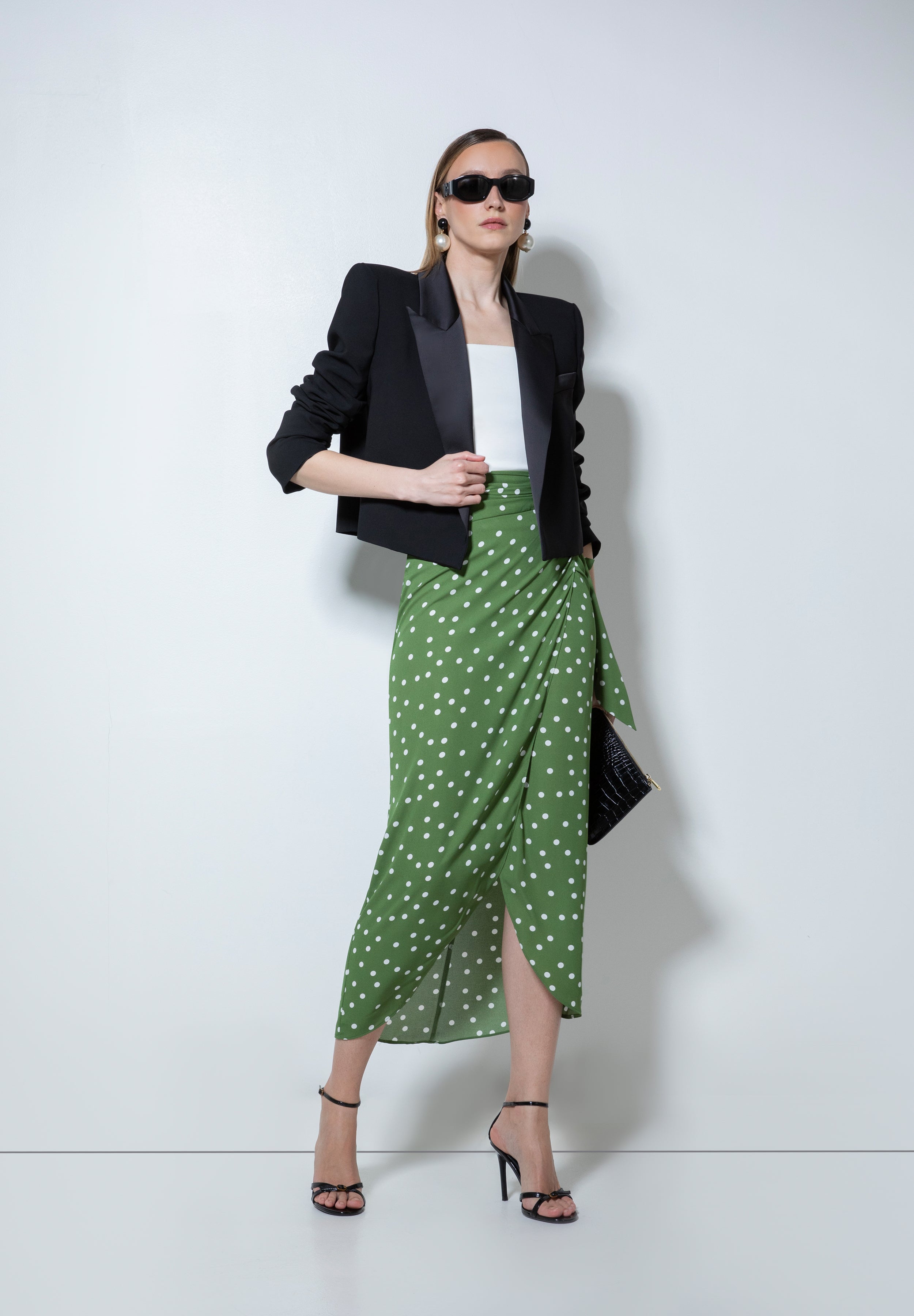 MORENTE FALDA LUNAR VERDE