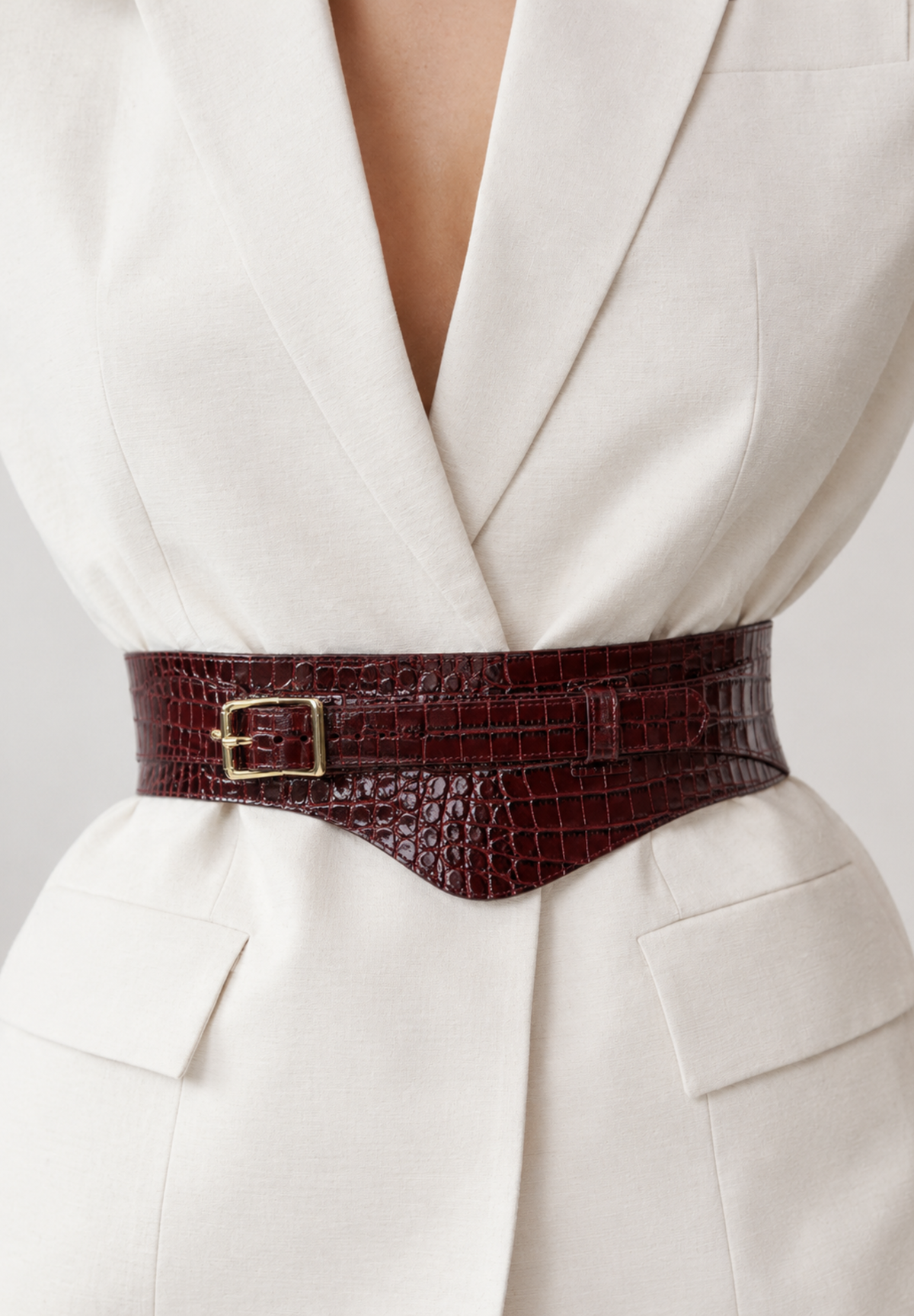 PALAU BURGUNDY COCO BELT