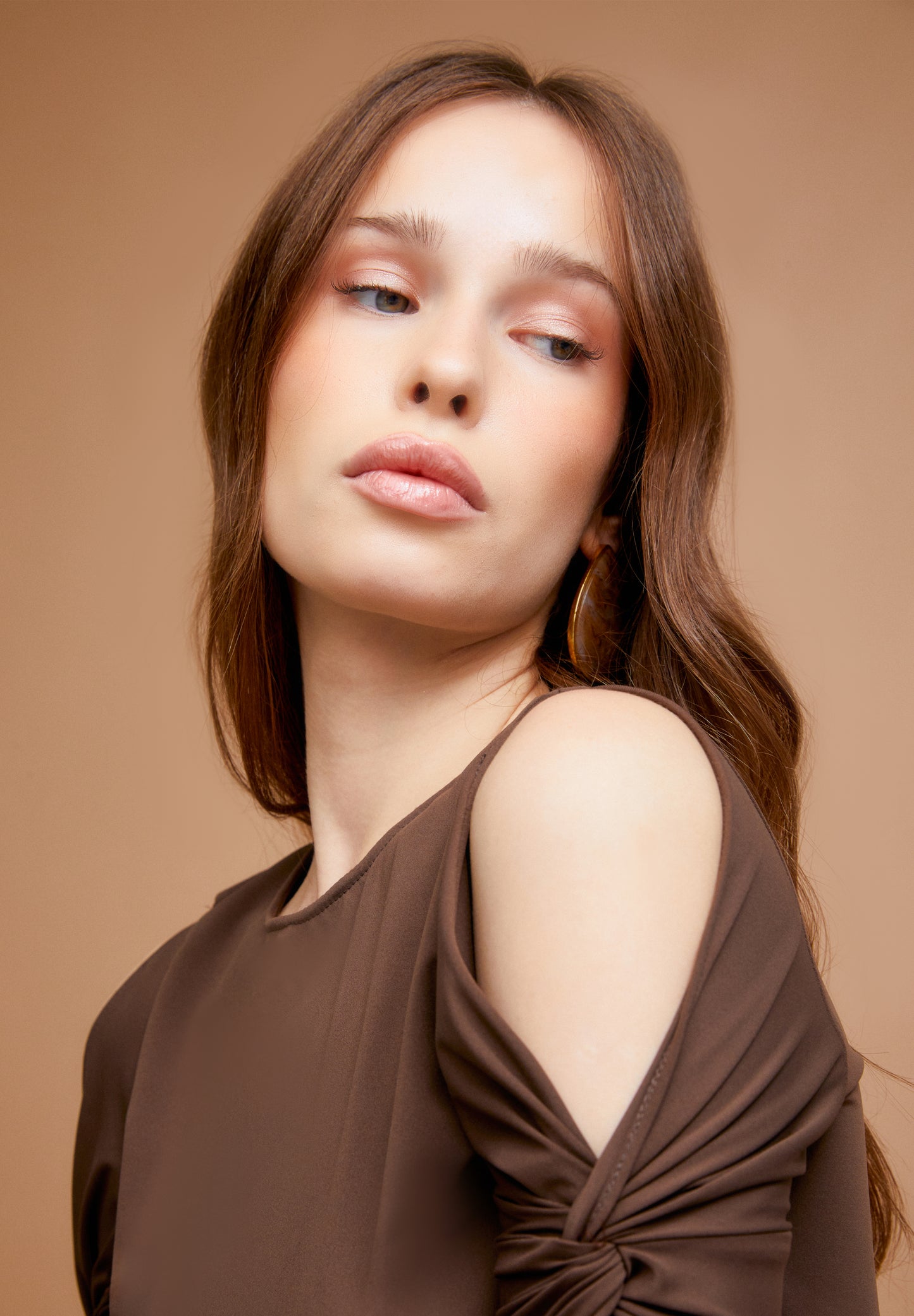 LILY TOP BROWN