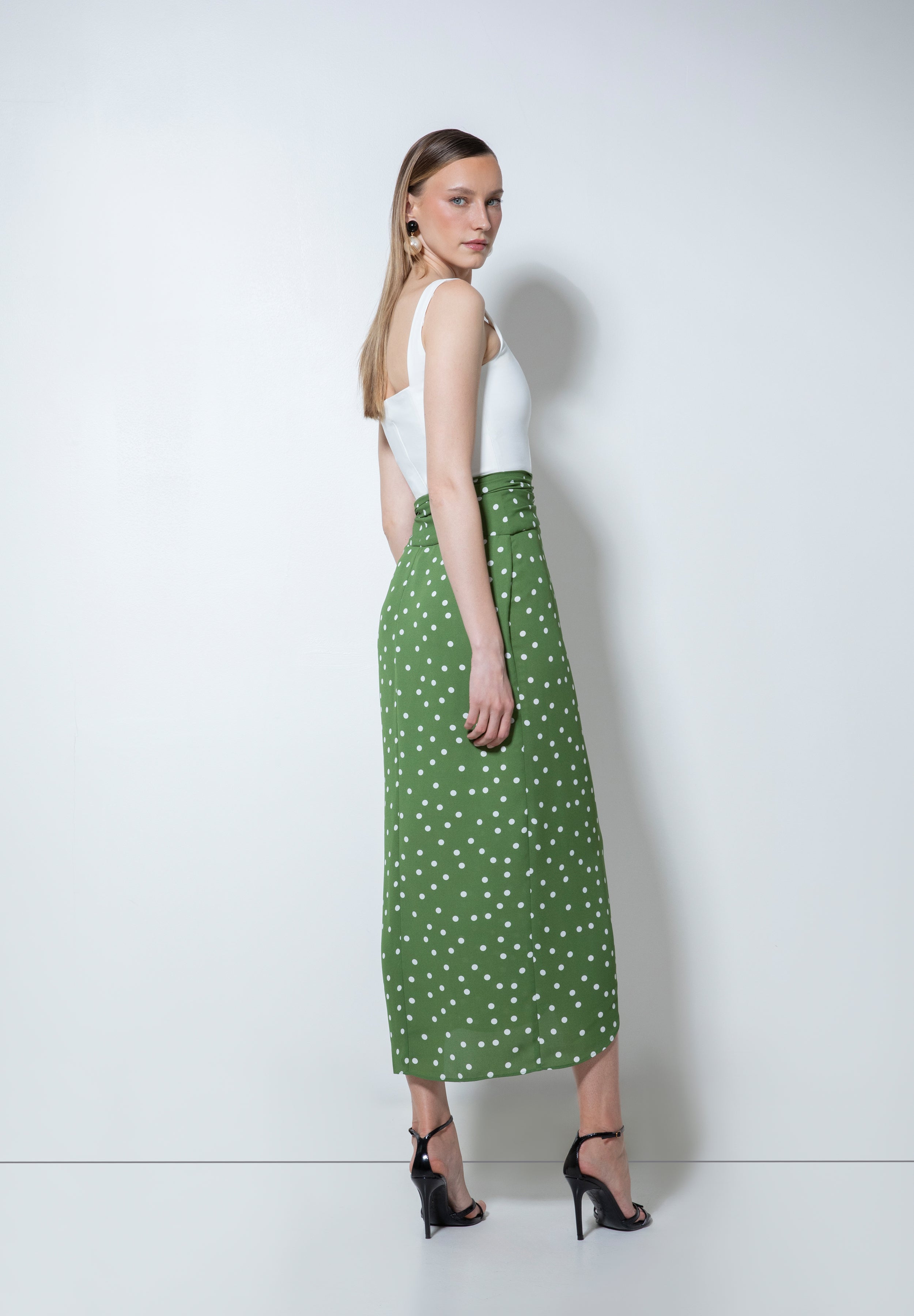 MORENTE FALDA LUNAR VERDE