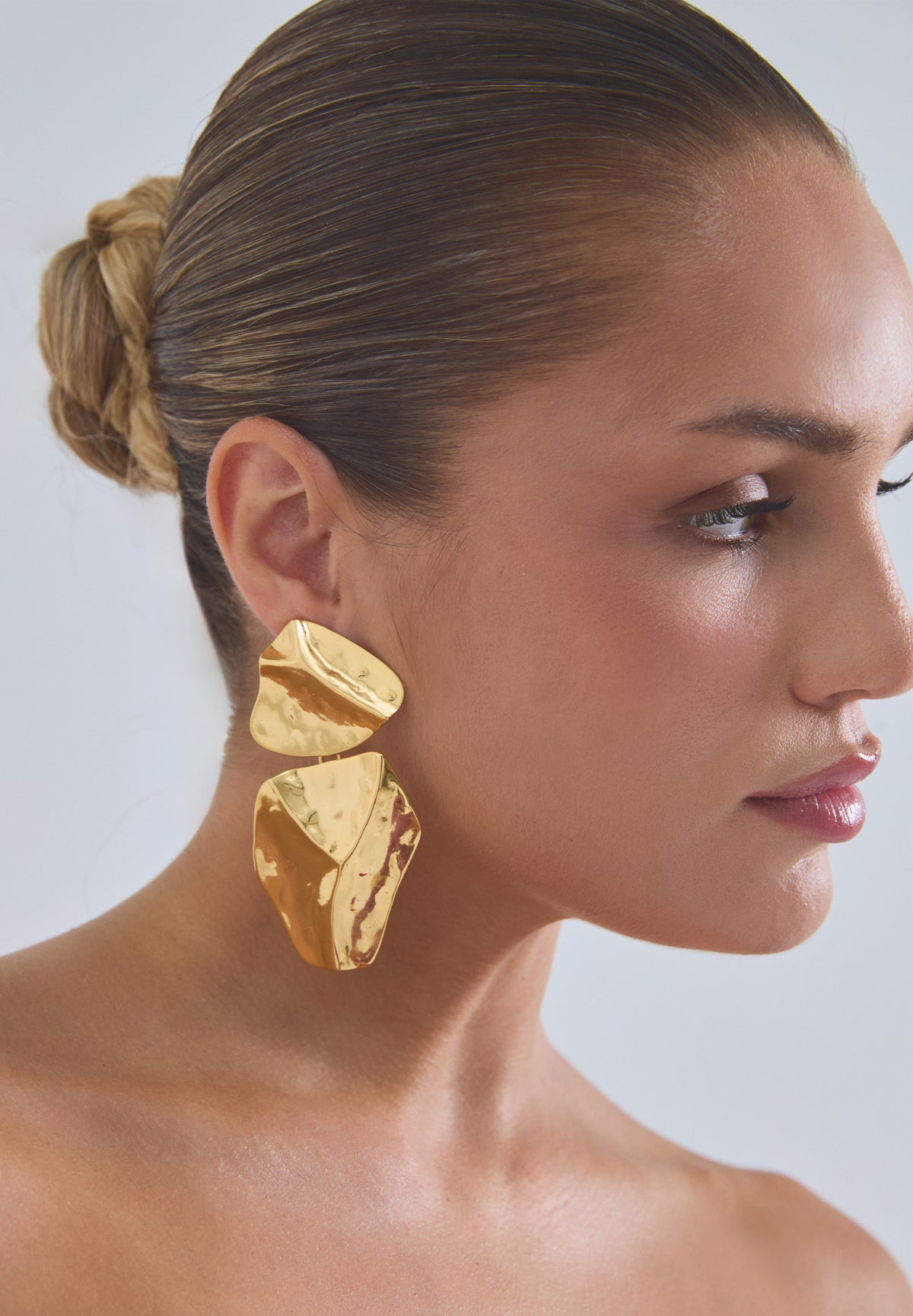 PENDIENTES DORADO RELIEVE