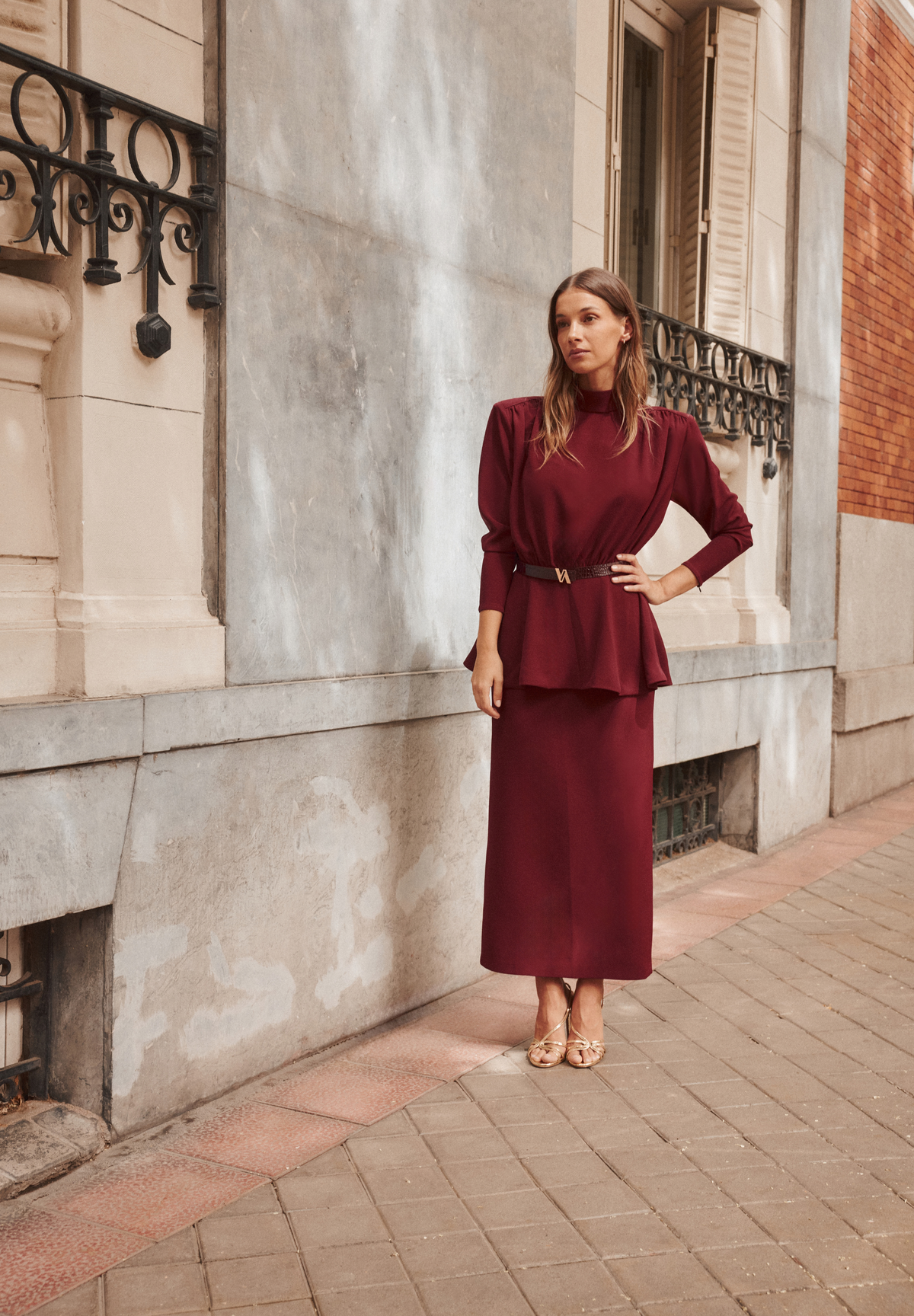 CARMEN BLUSA BURDEOS