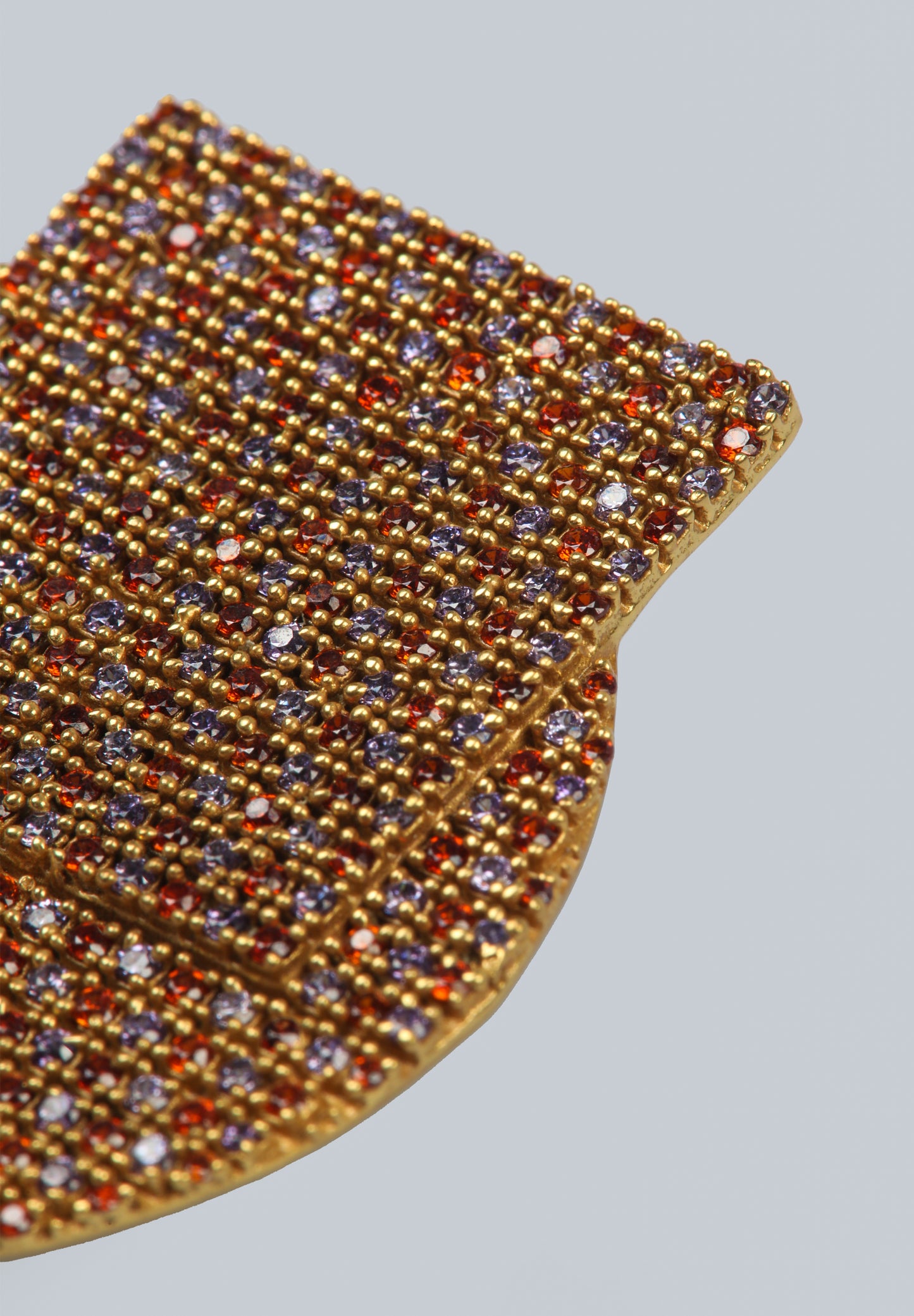 PENDIENTES GEO MORADO NARANJA VICTORIA