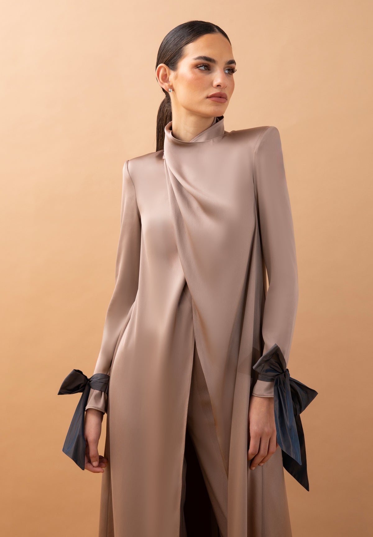 MEROPE TAUPE TROUSERS