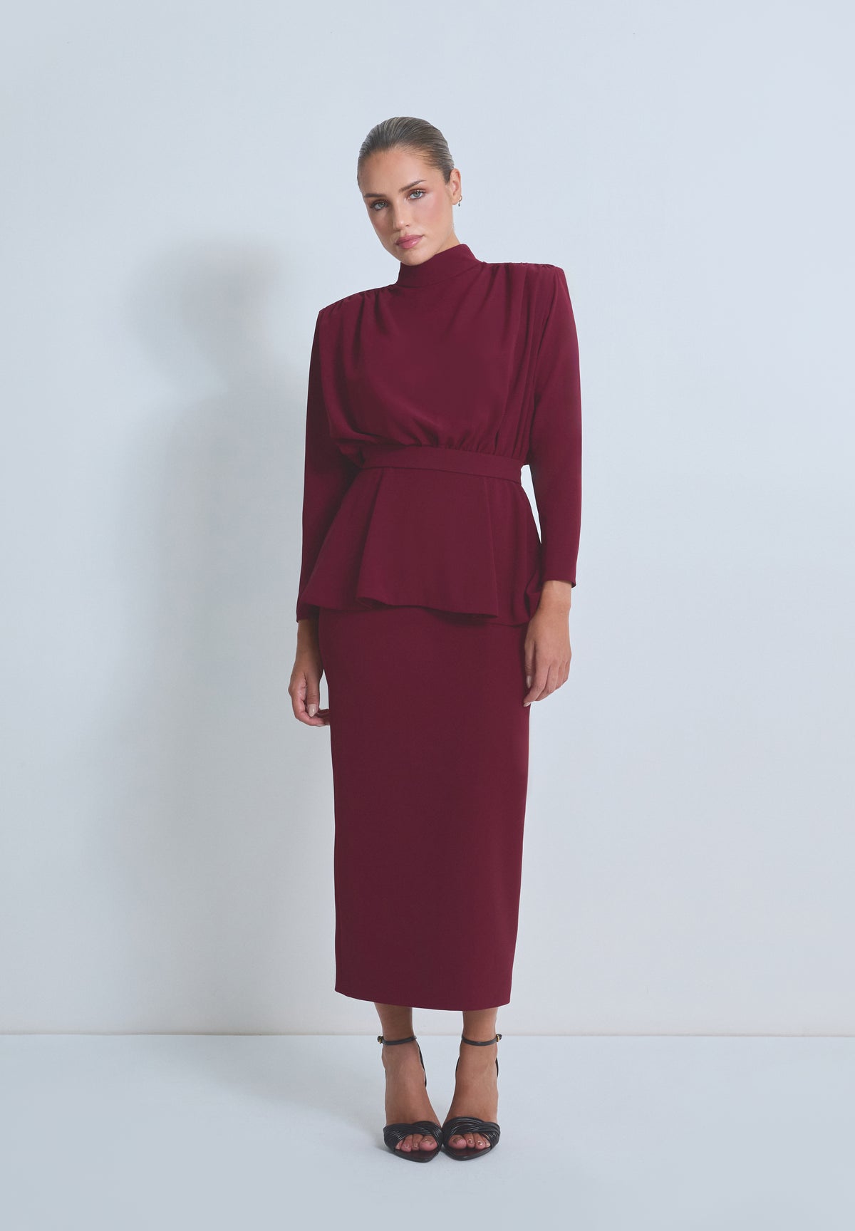 CARMEN BURGUNDY SKIRT