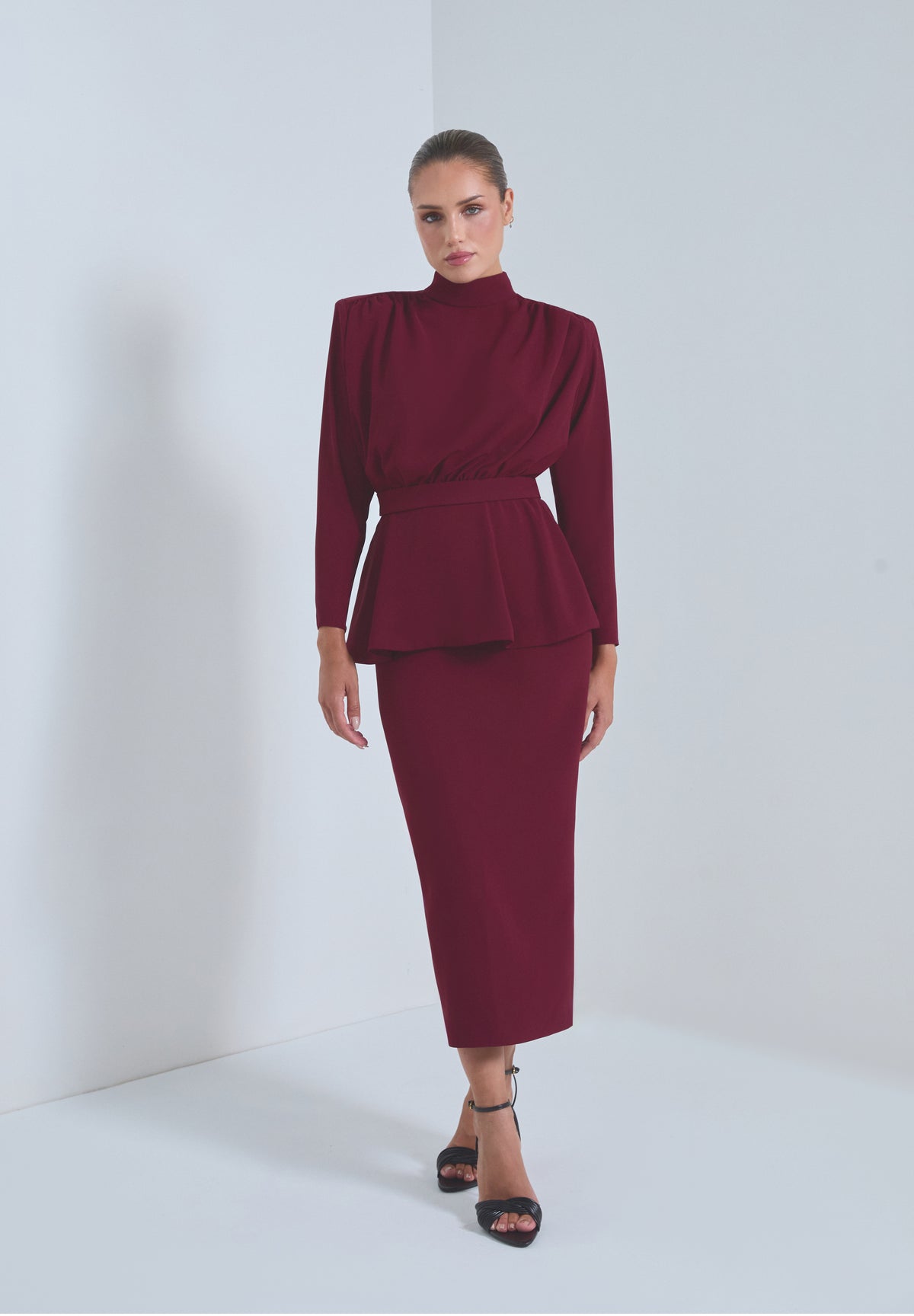 CARMEN BURGUNDY SKIRT