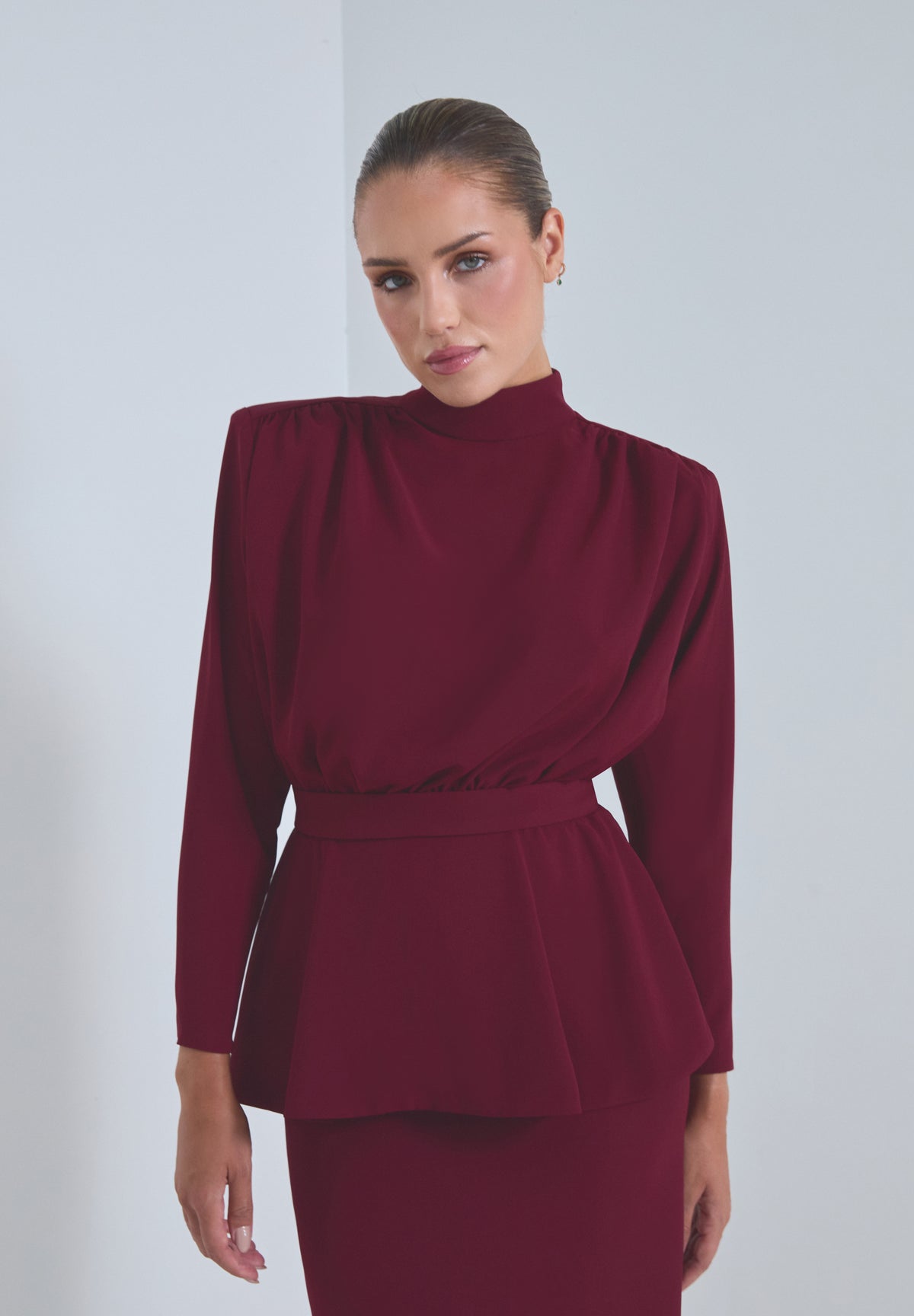 CARMEN BLUSA BURDEOS