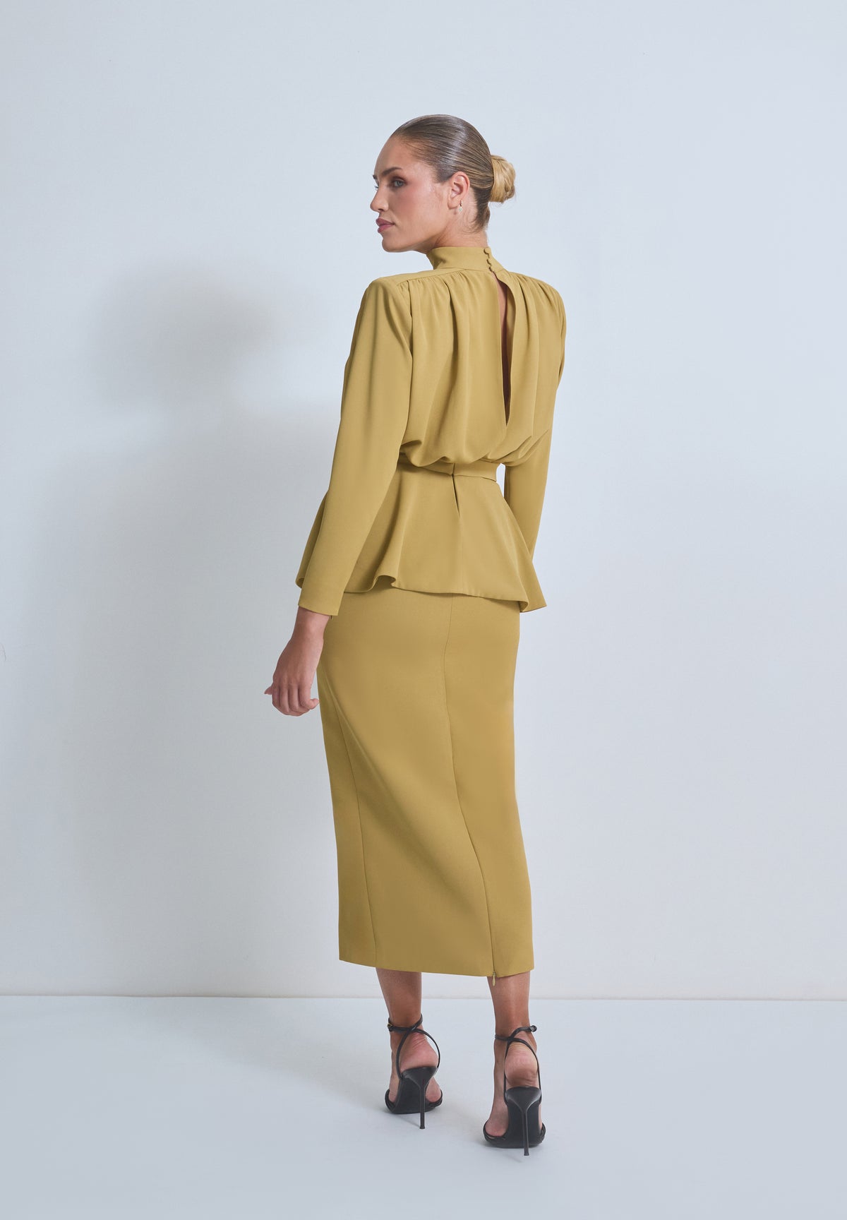 CARMEN OLIVE SKIRT