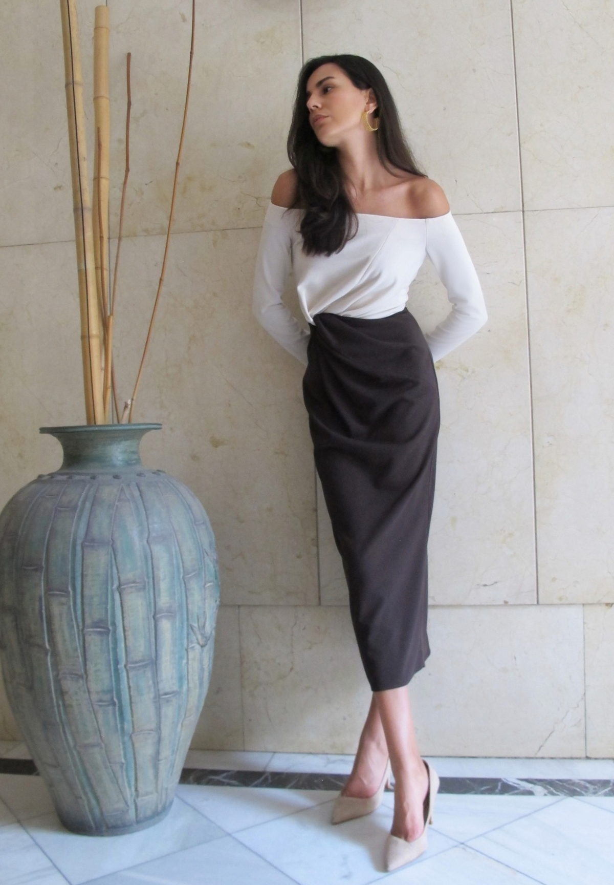 AKIRA BROWN AND BEIGE