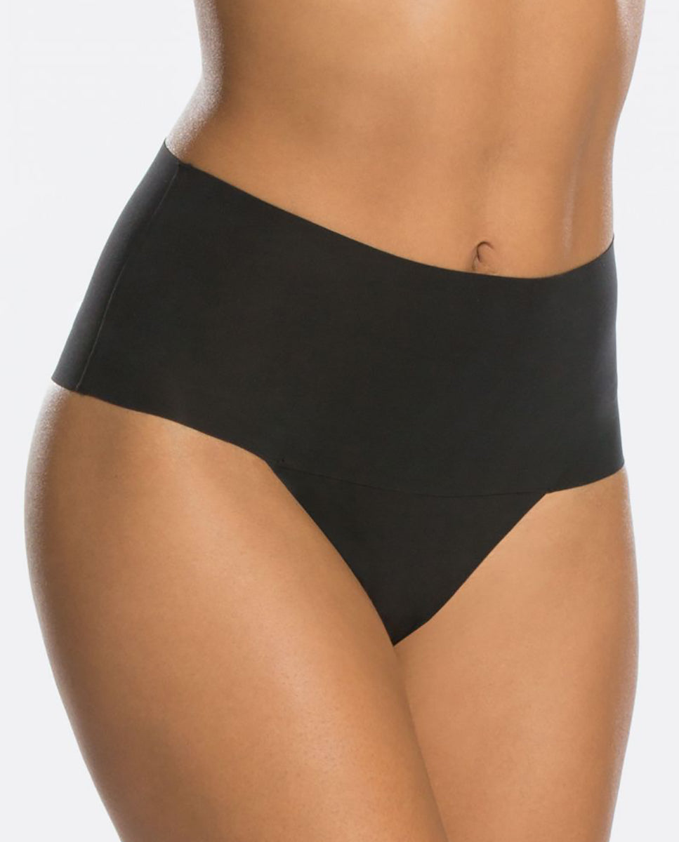 SPANX Seamless High Waisted Thong BLACK (SP0115)