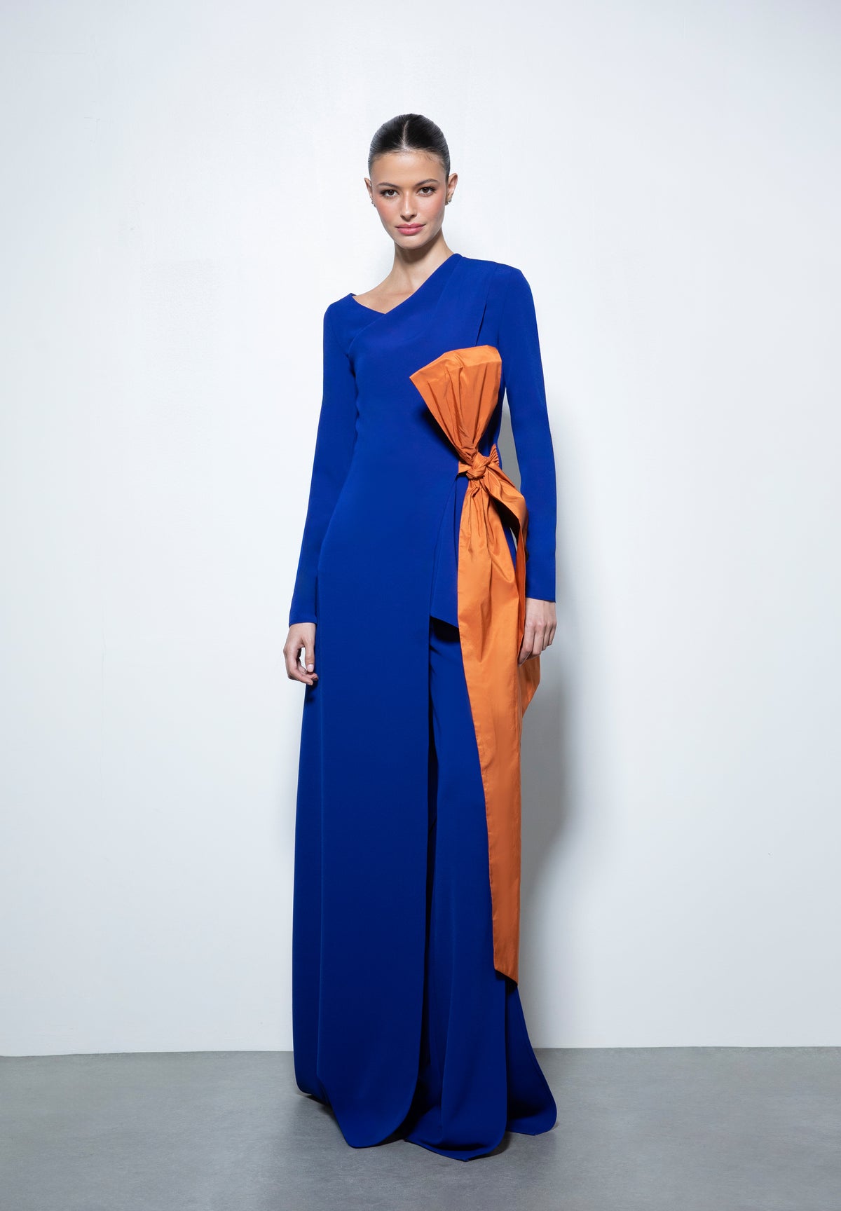 TIZIANO KAFTAN AZUL Y NARANJA