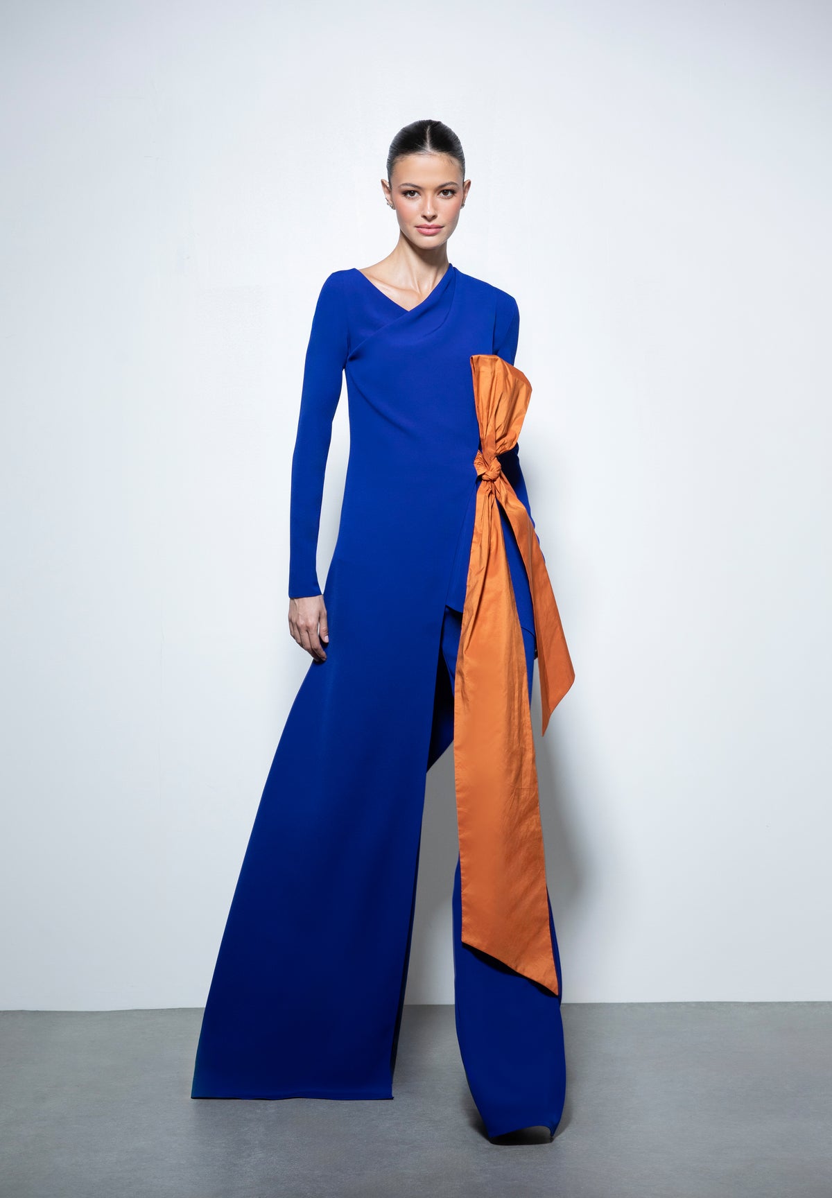 TIZIANO KAFTAN AZUL Y NARANJA
