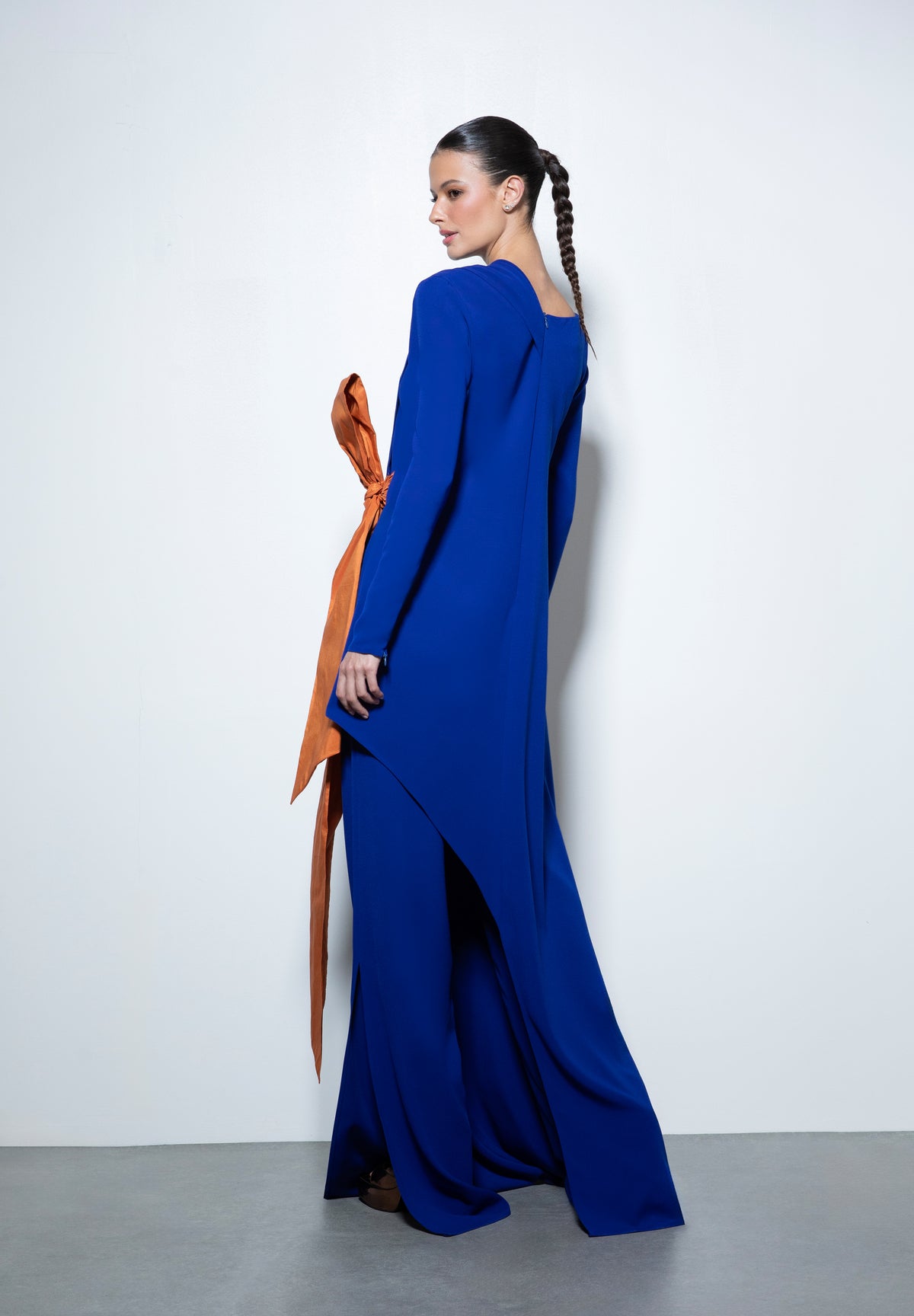 TIZIANO KAFTAN AZUL Y NARANJA