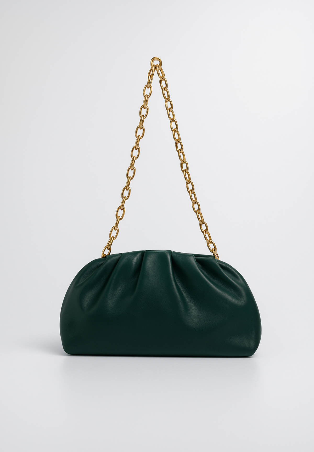 POMPOM BAG MEDIA LUNA GREEN