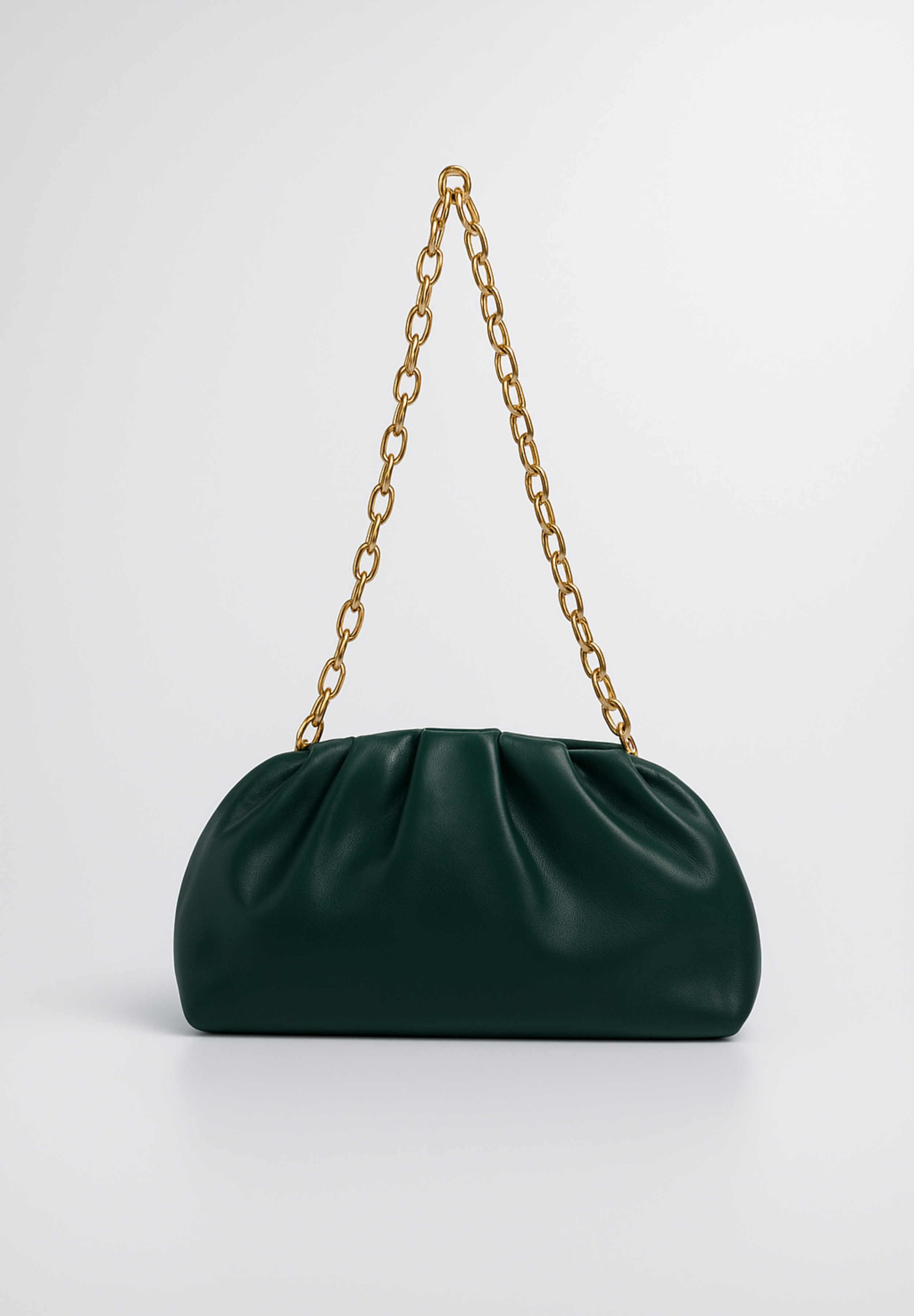 POMPOM BAG MEDIA LUNA GREEN