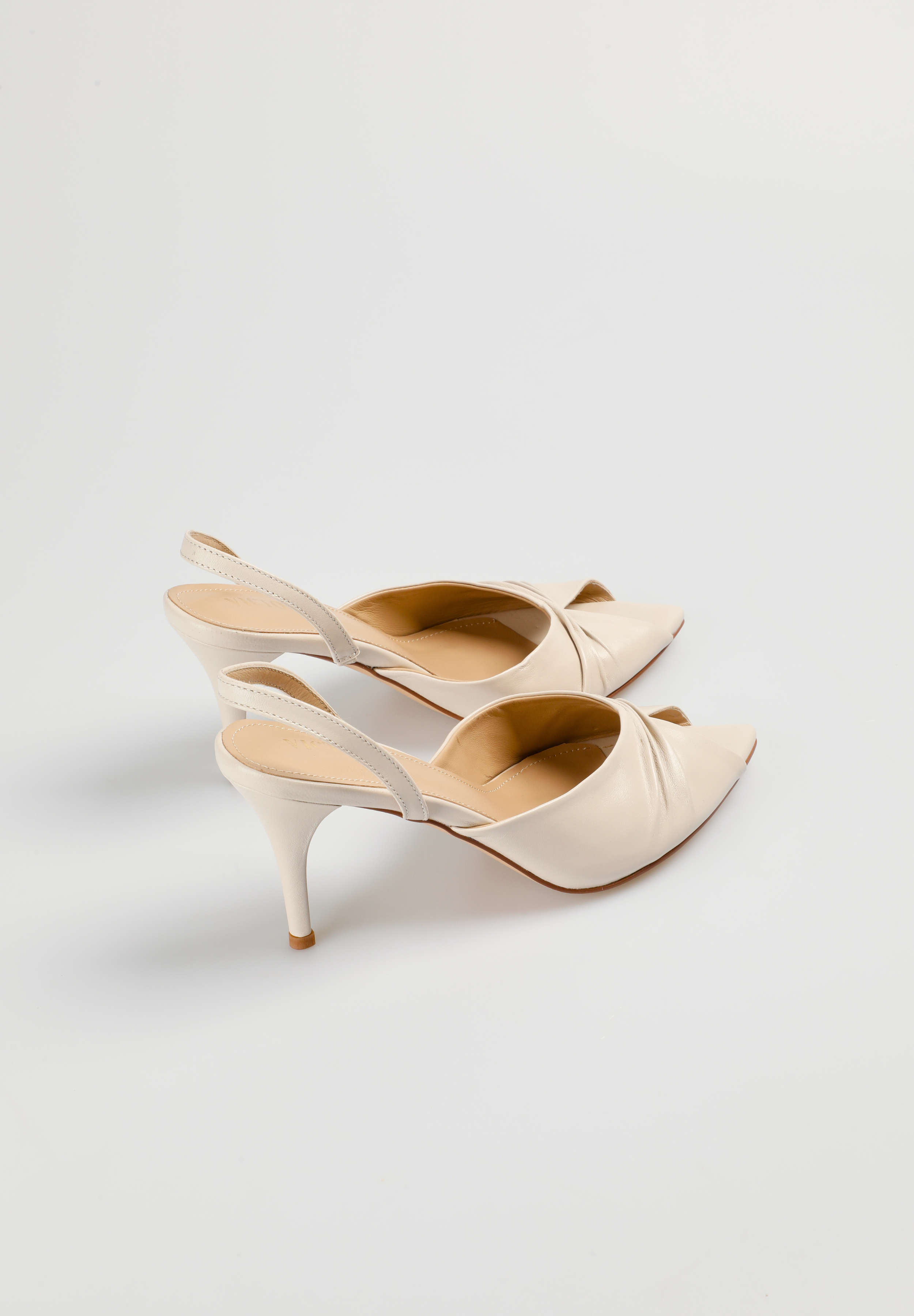 SANDALIA PLIEGUES IVORY