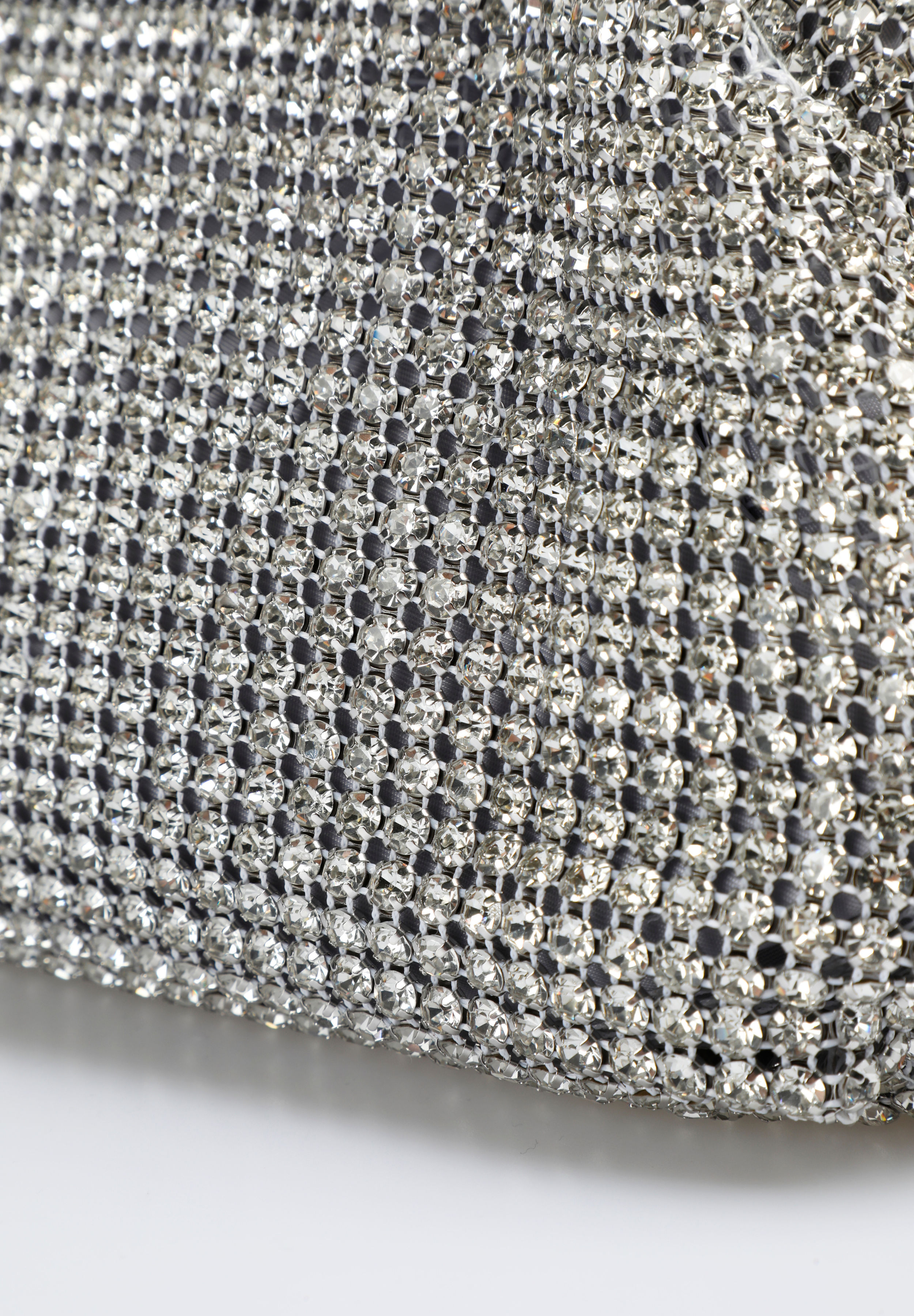 BOLSO PLATA CRISTAL