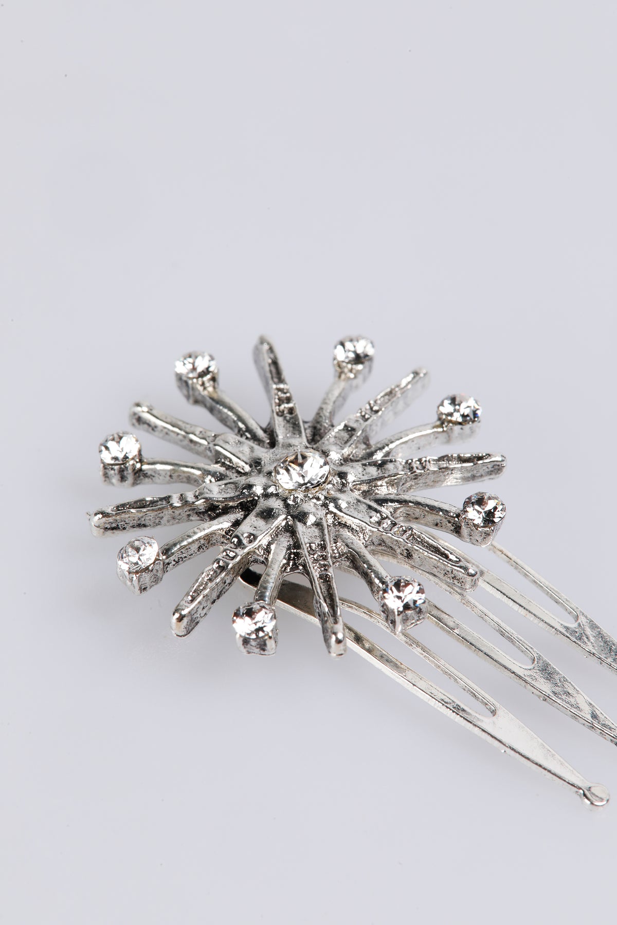 SMALL SILVER SWAROVSKI COMB