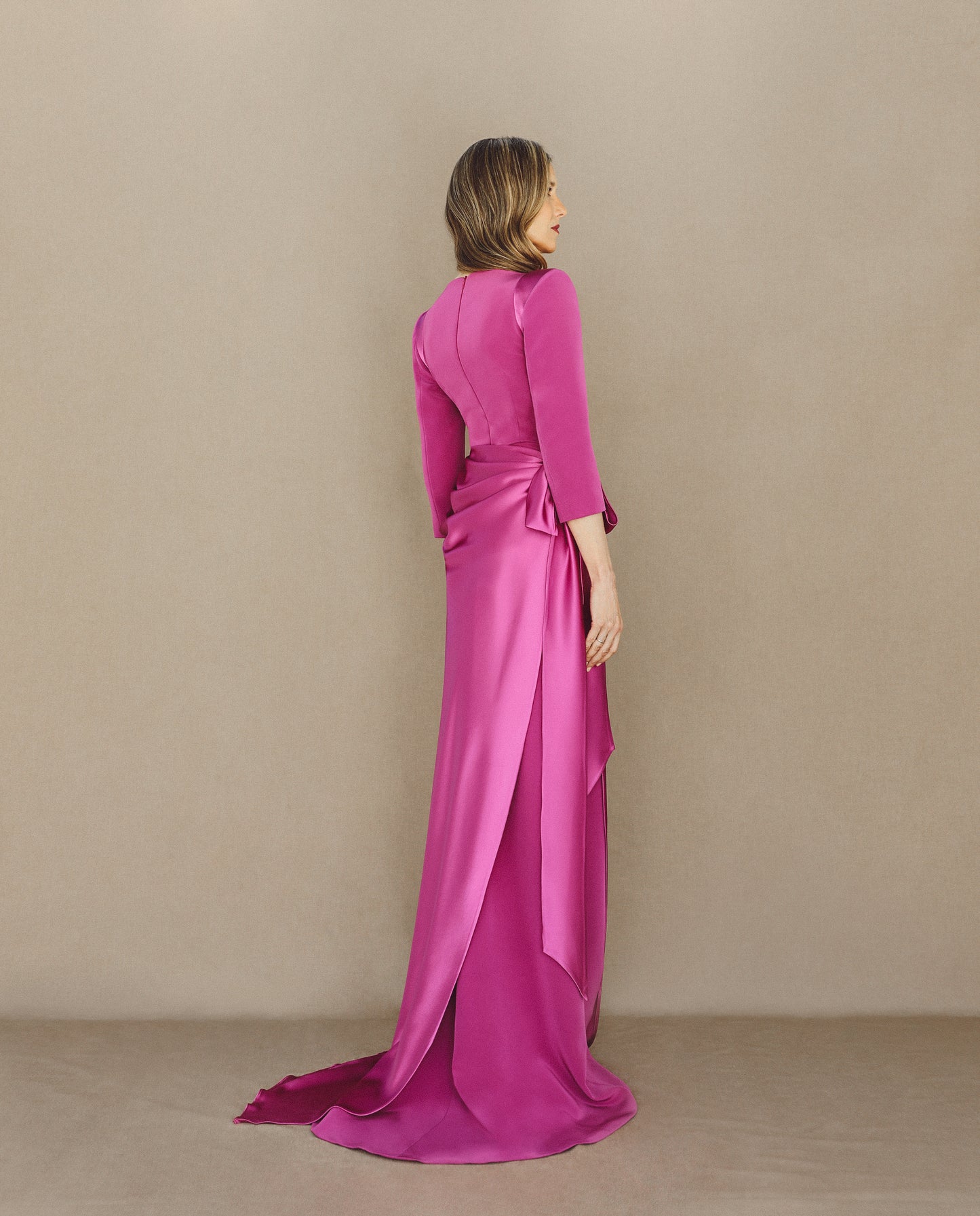 Godmother dress PAOLA Buganvilla