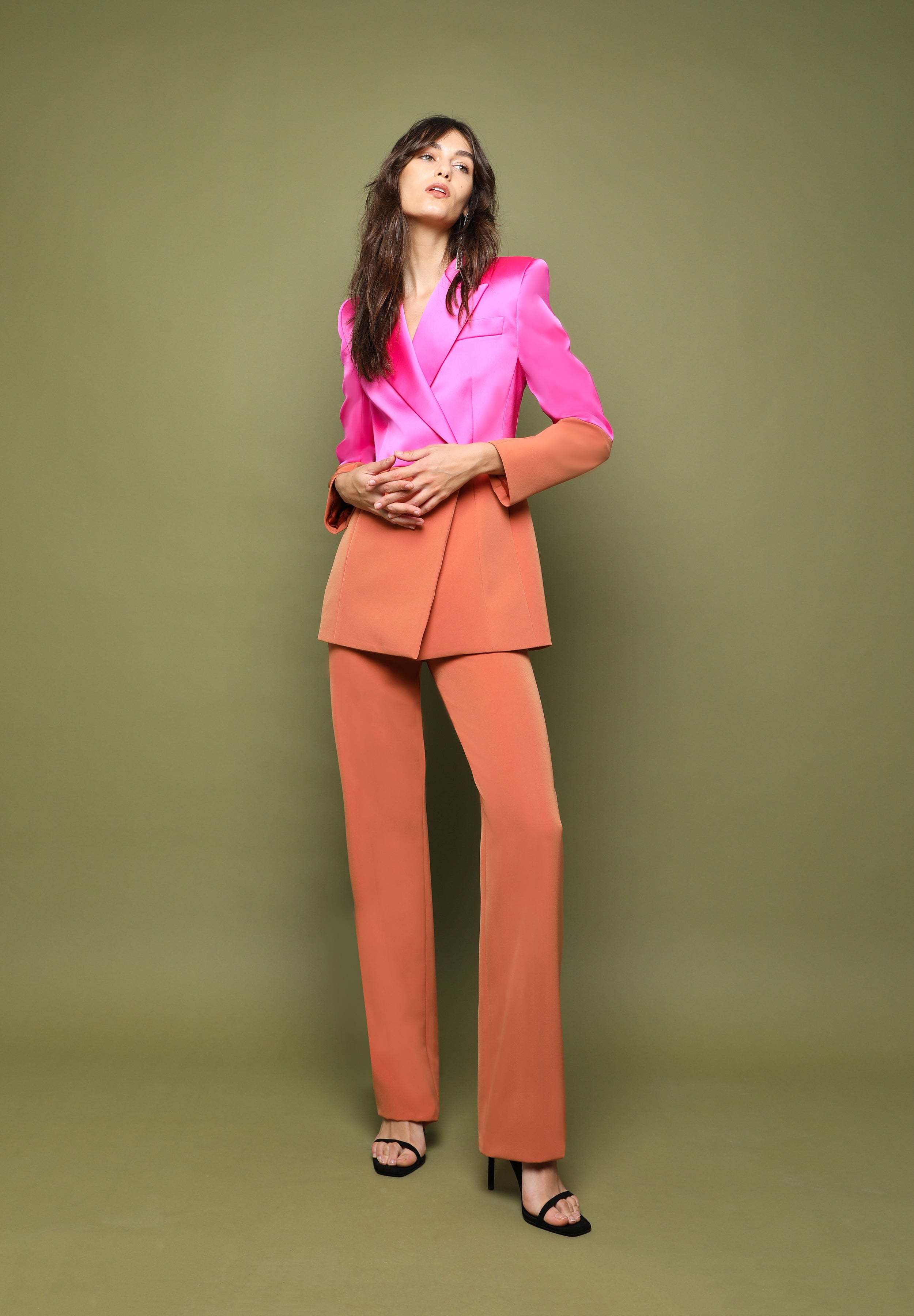 QUORE TWO-TONE JACKET FUCHSIA AND BOILER