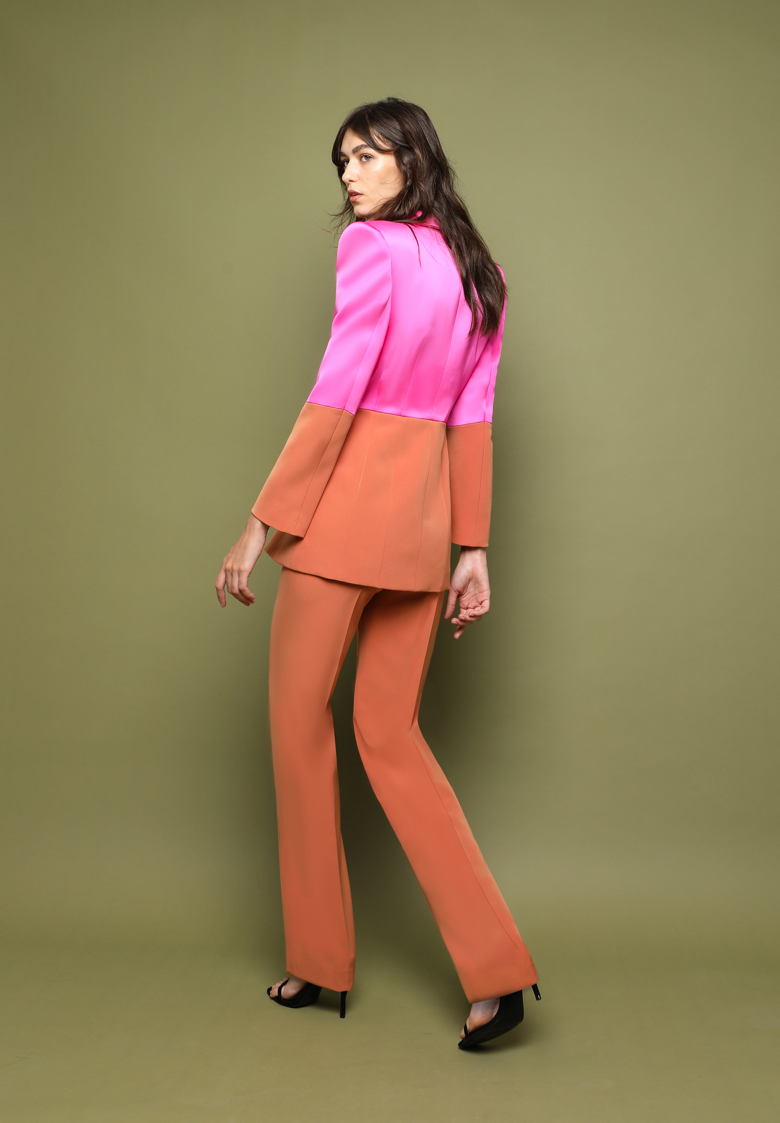 QUORE TWO-TONE JACKET FUCHSIA AND BOILER